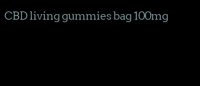 CBD living gummies bag 100mg