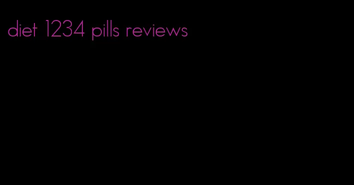 diet 1234 pills reviews