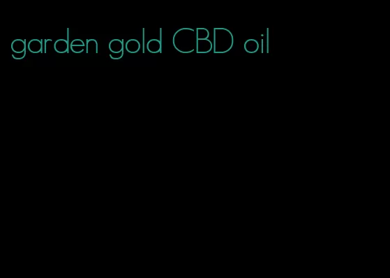 garden gold CBD oil