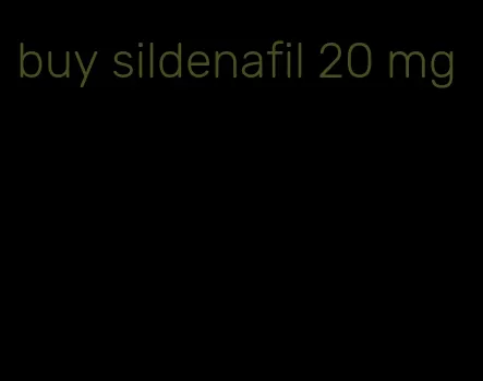 buy sildenafil 20 mg