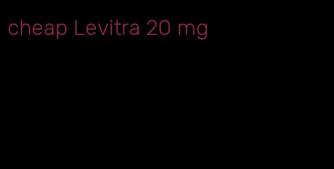 cheap Levitra 20 mg