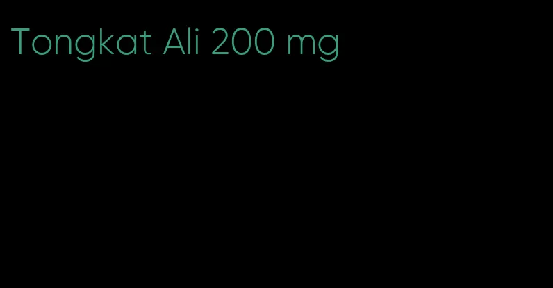 Tongkat Ali 200 mg