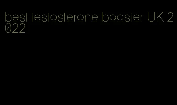 best testosterone booster UK 2022