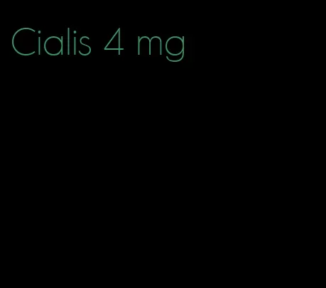 Cialis 4 mg