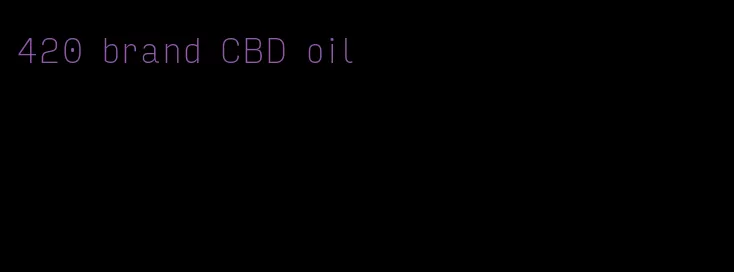 420 brand CBD oil