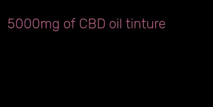 5000mg of CBD oil tinture