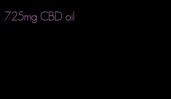 725mg CBD oil