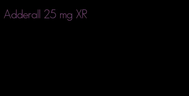 Adderall 25 mg XR