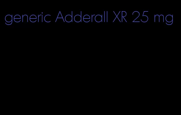 generic Adderall XR 25 mg