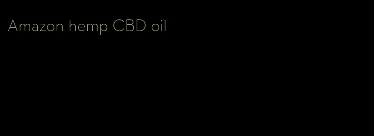 Amazon hemp CBD oil