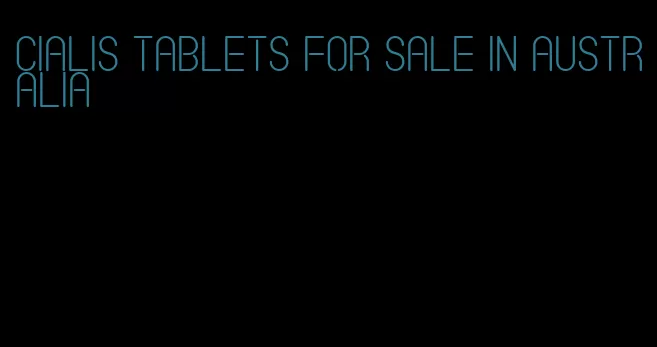 Cialis tablets for sale in Australia