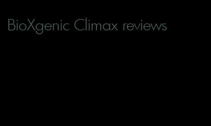 BioXgenic Climax reviews