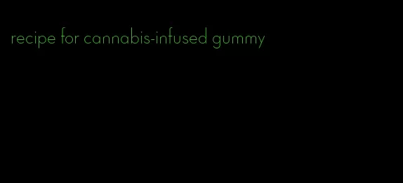 recipe for cannabis-infused gummy