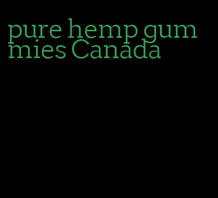 pure hemp gummies Canada
