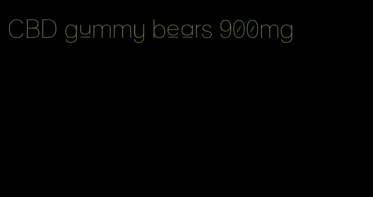 CBD gummy bears 900mg