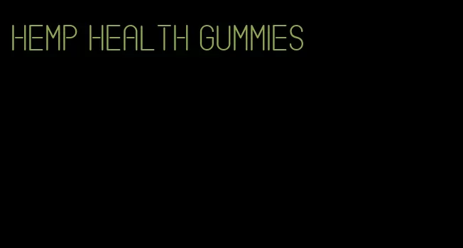 hemp health gummies
