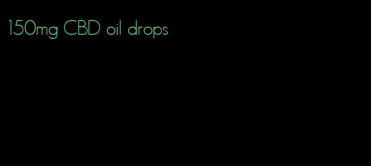 150mg CBD oil drops