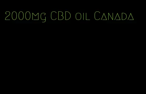 2000mg CBD oil Canada