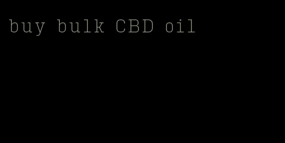buy bulk CBD oil