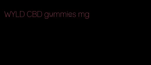 WYLD CBD gummies mg