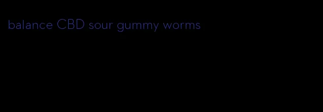 balance CBD sour gummy worms