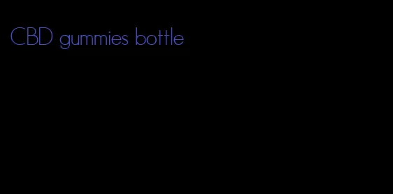 CBD gummies bottle