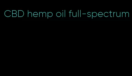 CBD hemp oil full-spectrum
