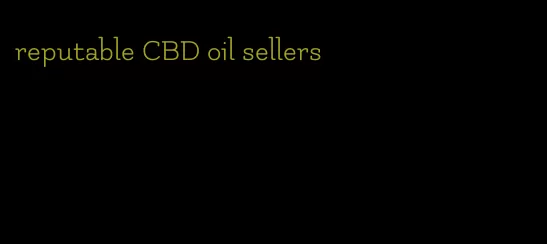 reputable CBD oil sellers