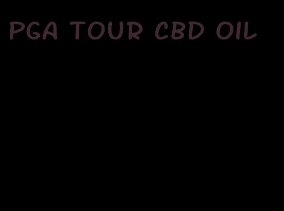 PGA tour CBD oil