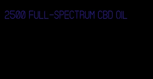 2500 full-spectrum CBD oil