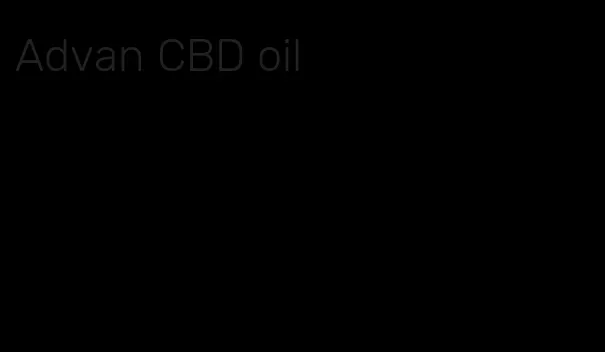Advan CBD oil