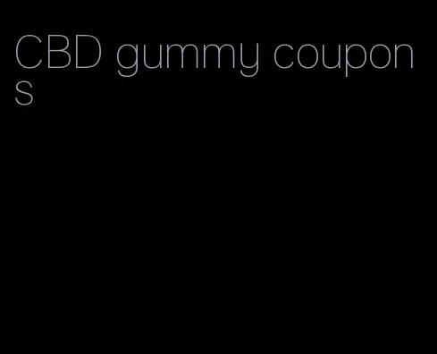 CBD gummy coupons