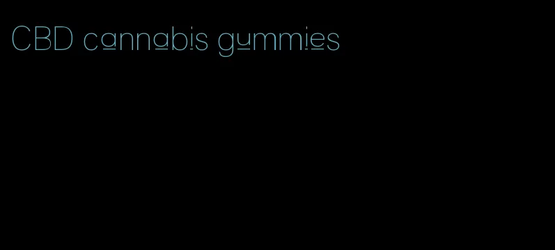 CBD cannabis gummies