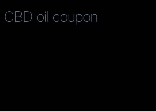 CBD oil coupon