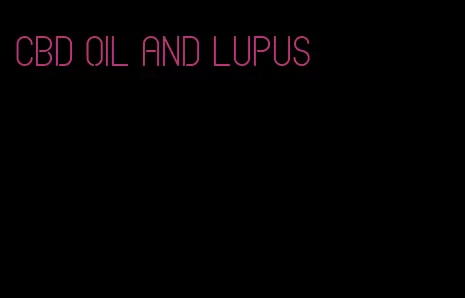 CBD oil and lupus