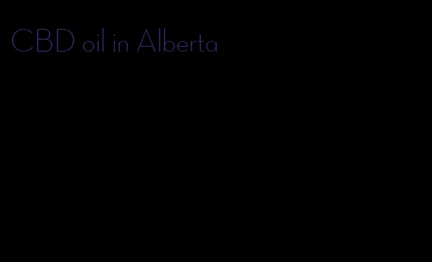 CBD oil in Alberta