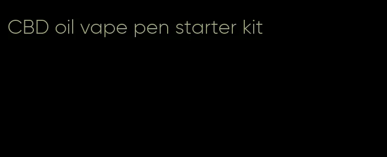 CBD oil vape pen starter kit