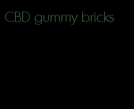 CBD gummy bricks