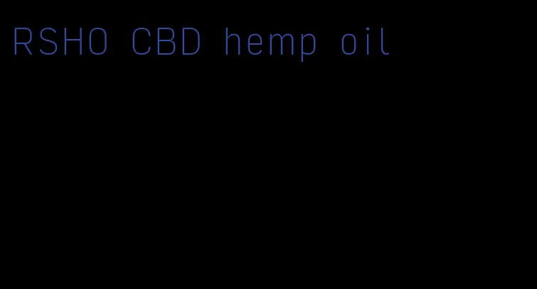 RSHO CBD hemp oil