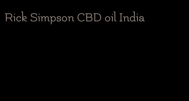 Rick Simpson CBD oil India