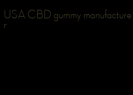 USA CBD gummy manufacturer