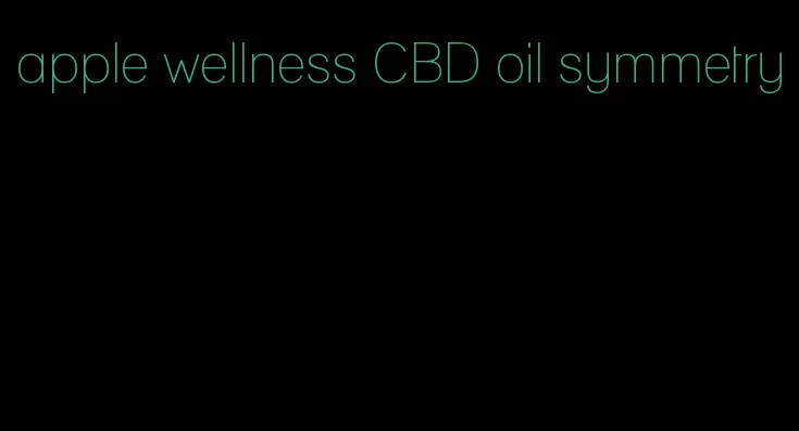 apple wellness CBD oil symmetry