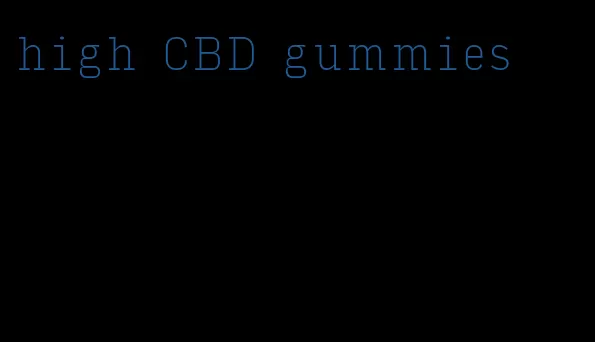 high CBD gummies