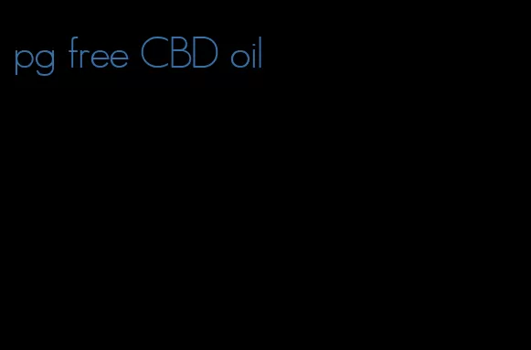 pg free CBD oil