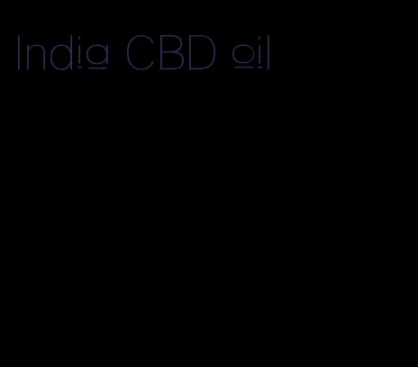 India CBD oil