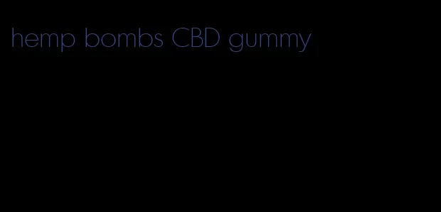 hemp bombs CBD gummy