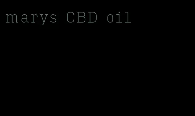marys CBD oil