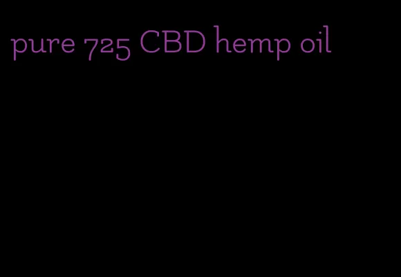 pure 725 CBD hemp oil