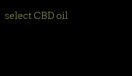 select CBD oil
