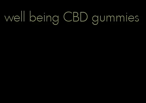 well being CBD gummies